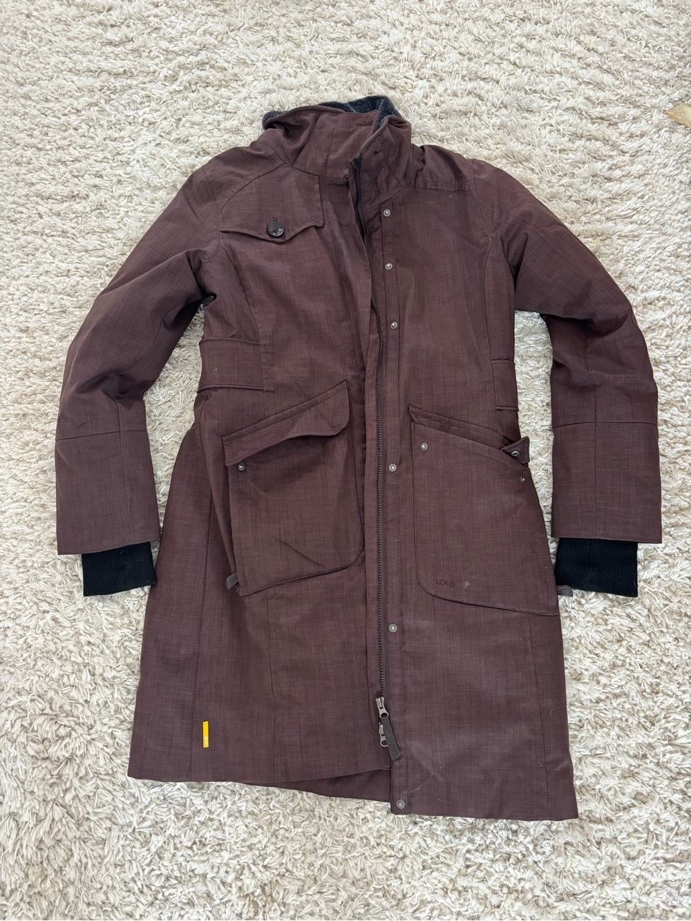 Lole Women's Isabel Brown Long Winter Coat - Picture 2 of 4